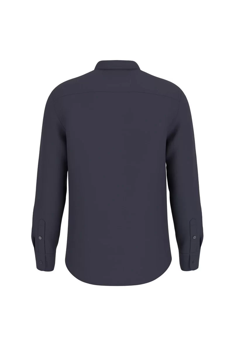 Guess Ls Napa Lınen Shırt Erkek Mavi Gömlek M5GH73WH3J0-F73J