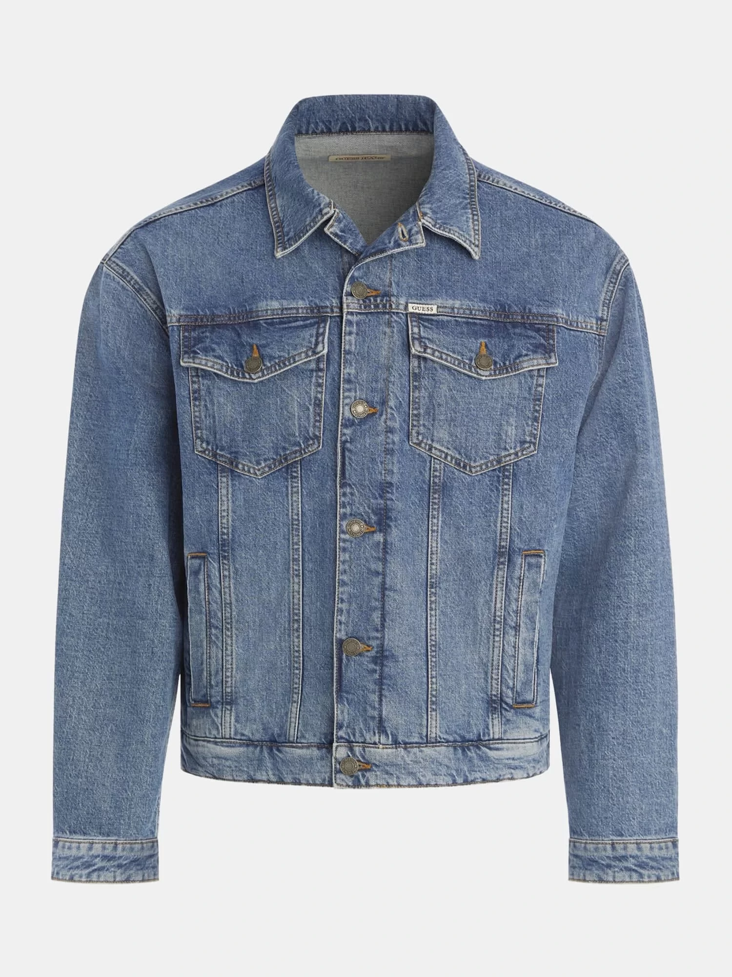 Guess jeans Gj Mens Oversıze Trucker Jacke Erkek Mavi Ceket M4YN38D5DO2-GAM1