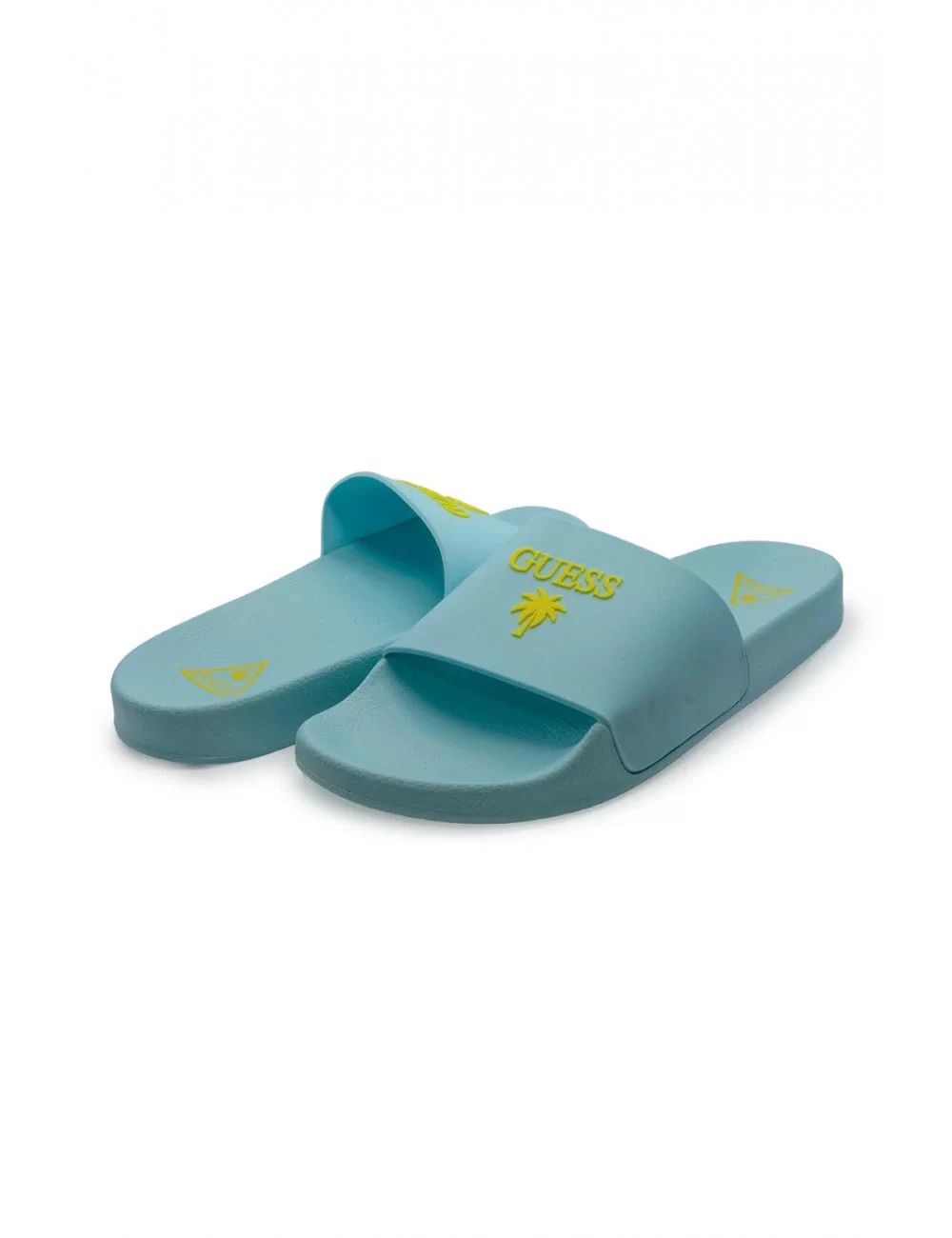 Guess Slıdes Palma Erkek Mavi Terlik F5GZ05BB00F-A739