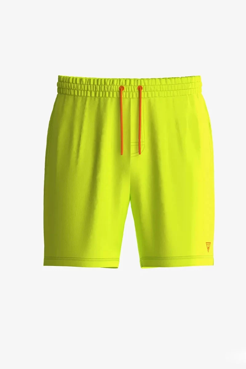 Guess Erkek Neon Sarı Orta Boy Mayo Şort