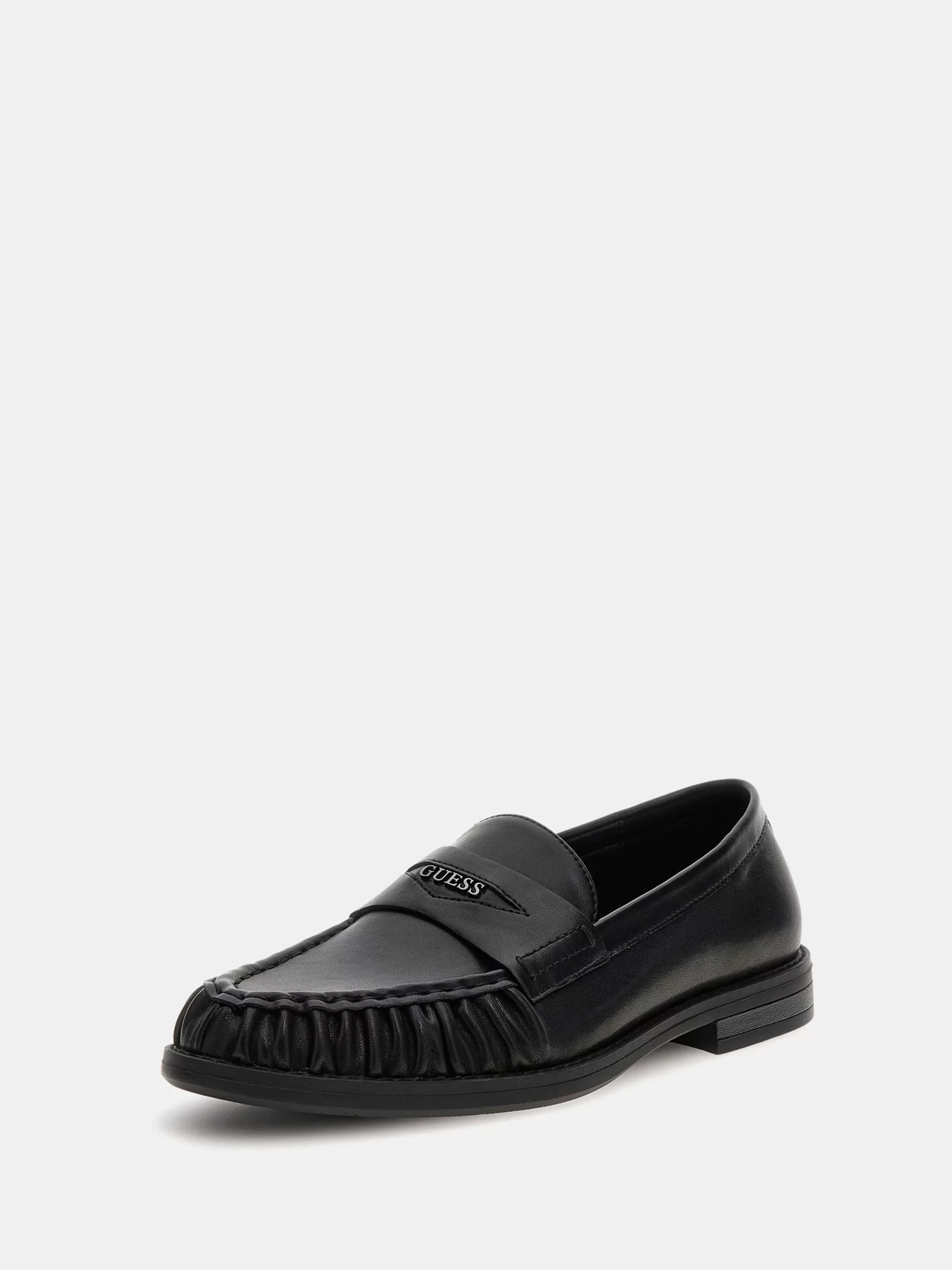 Guess Osaka Erkek Siyah Loafer FMJOSALEA14-BLACK