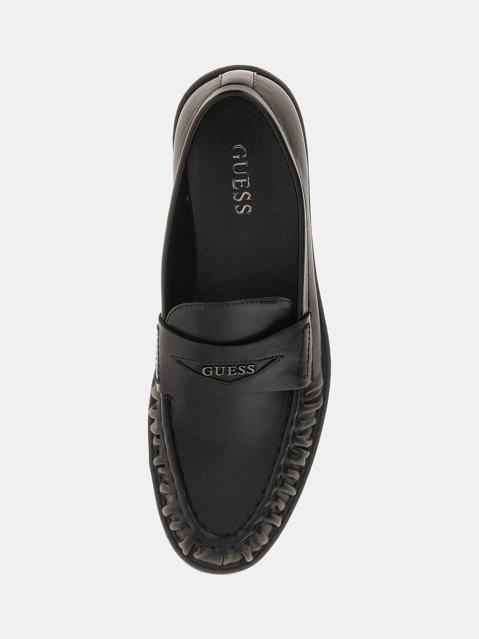 Guess Osaka Erkek Siyah Loafer FMJOSALEA14-BLACK
