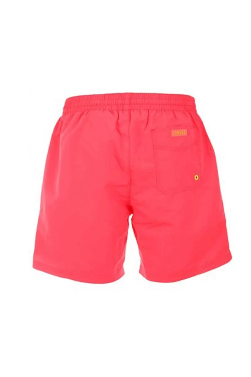 Guess Erkek  Pembe Neon Orta Boy Mayo Şort