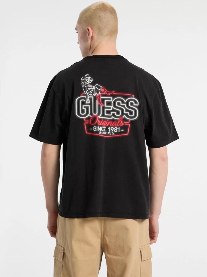 Guess Go Amerıcan Classıc Tee Erkek Siyah T-Shirt M5GI62K8FQ4-JTMU