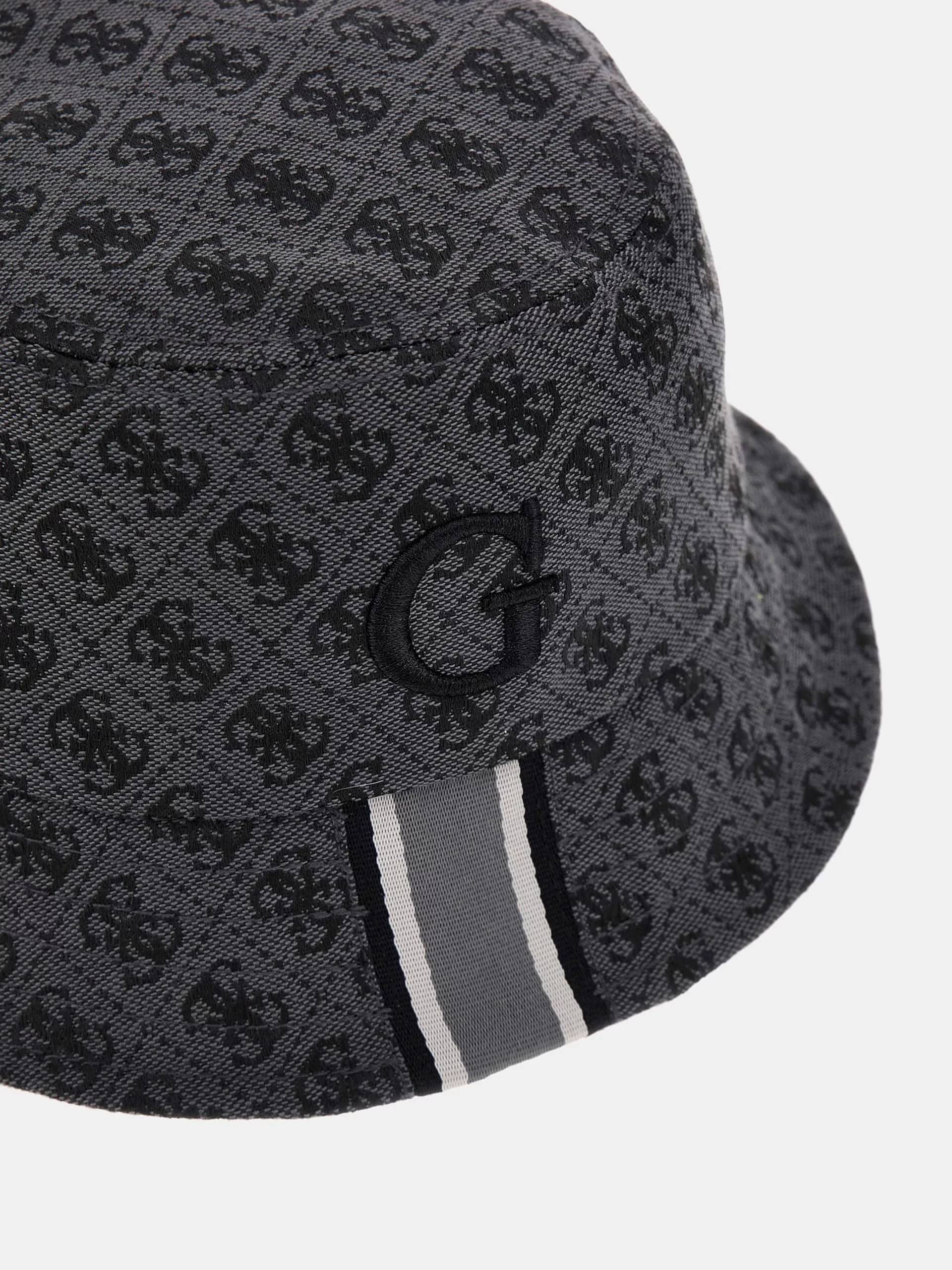 Guess Erkek Gri Amsterdam 4G Logolu Yağmur Şapkası