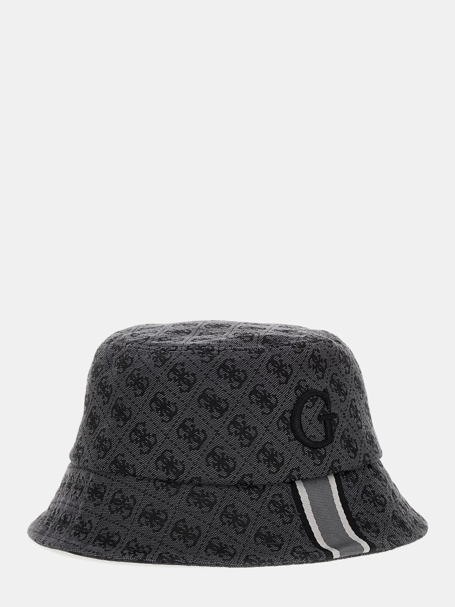 Guess Erkek Gri Amsterdam 4G Logolu Yağmur Şapkası