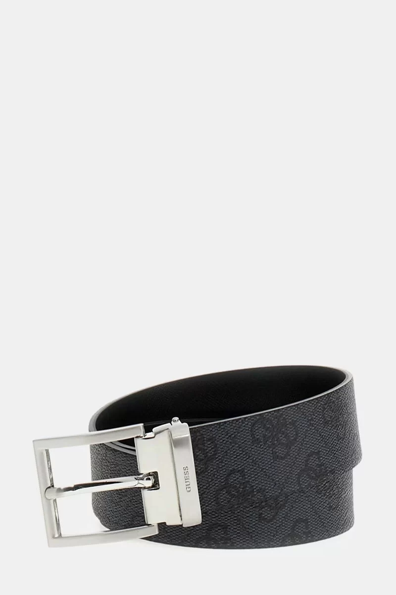 Guess Bucarest Rev & Adj Bt H35 Erkek Siyah Kemer BMBCLOP5135-BLA