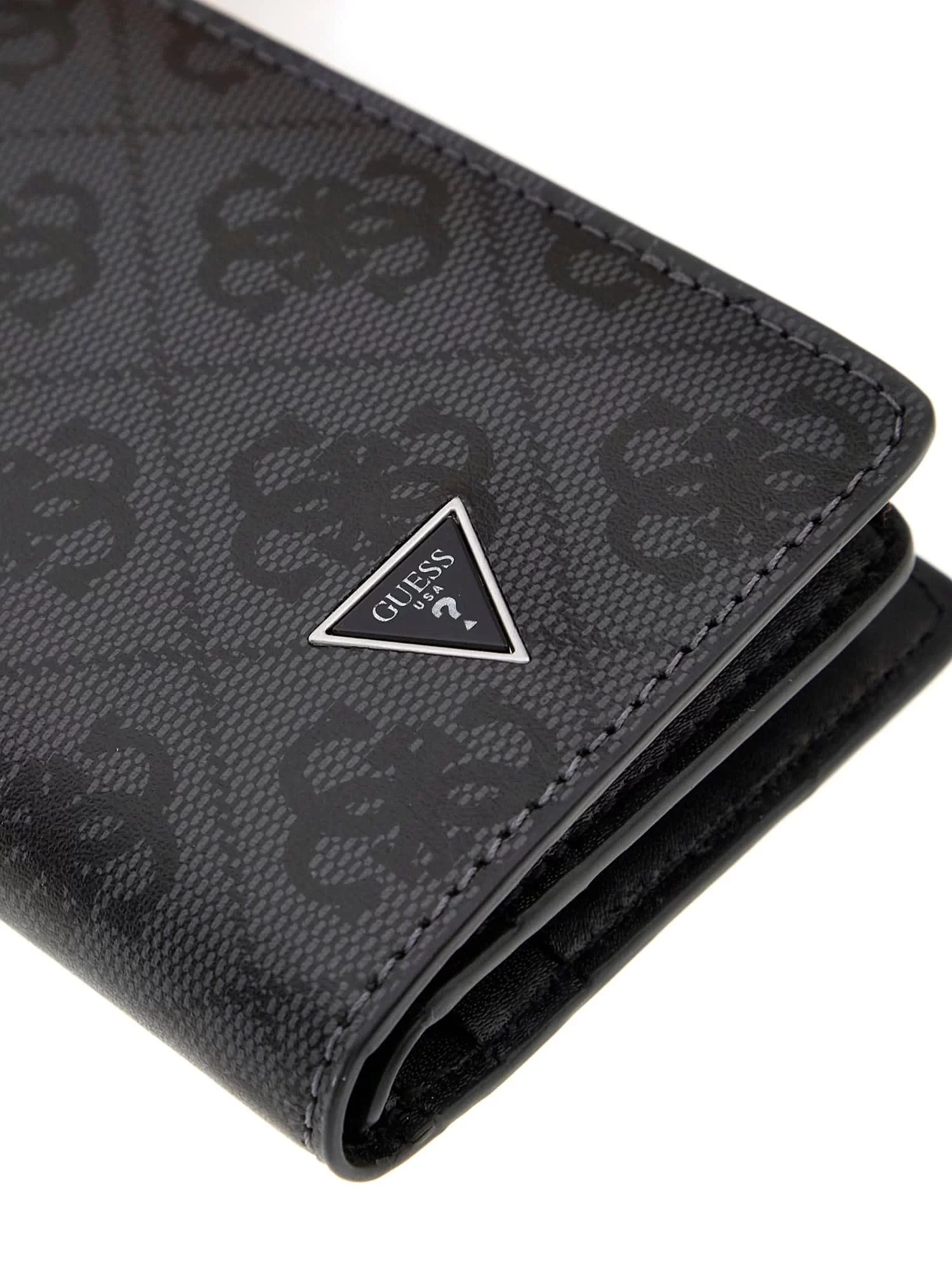Guess Madrıd Flat Card Holder W Flap Erkek Siyah Cüzdan SMMALLLEA21-BLA