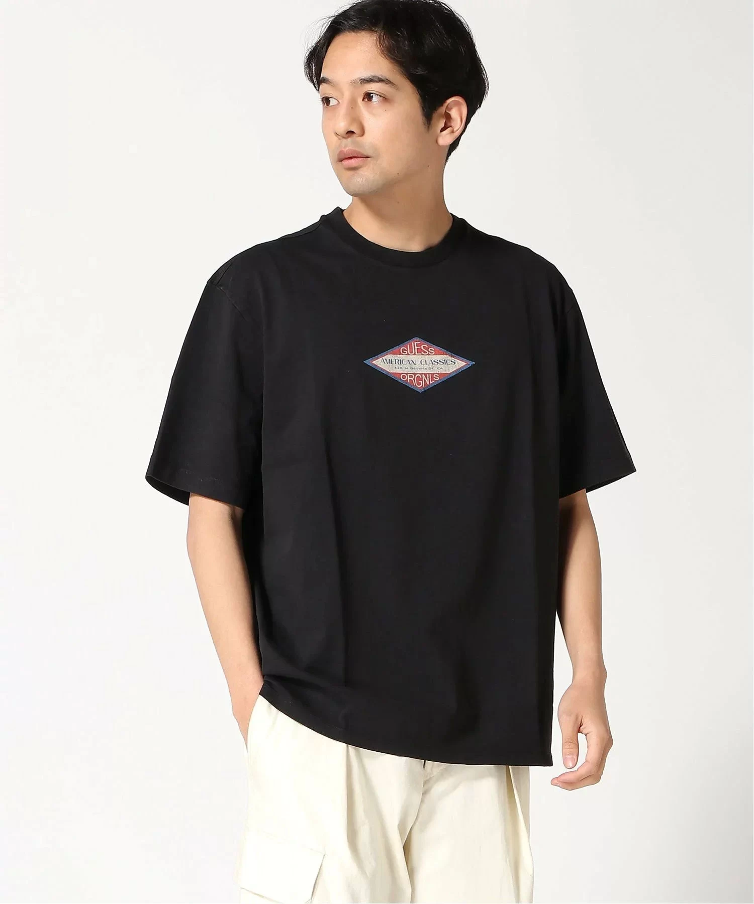 Guess Go Trademark Tee Erkek Siyah T-Shirt M5GI64K8FQ4-JTMU