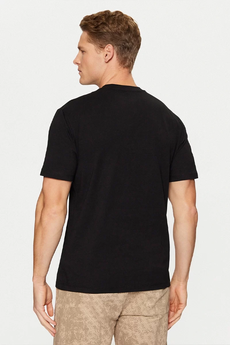 Guess Kefka Cn T-Shırt Erkek Siyah T-Shirt Z5RI01J1314-JBLK