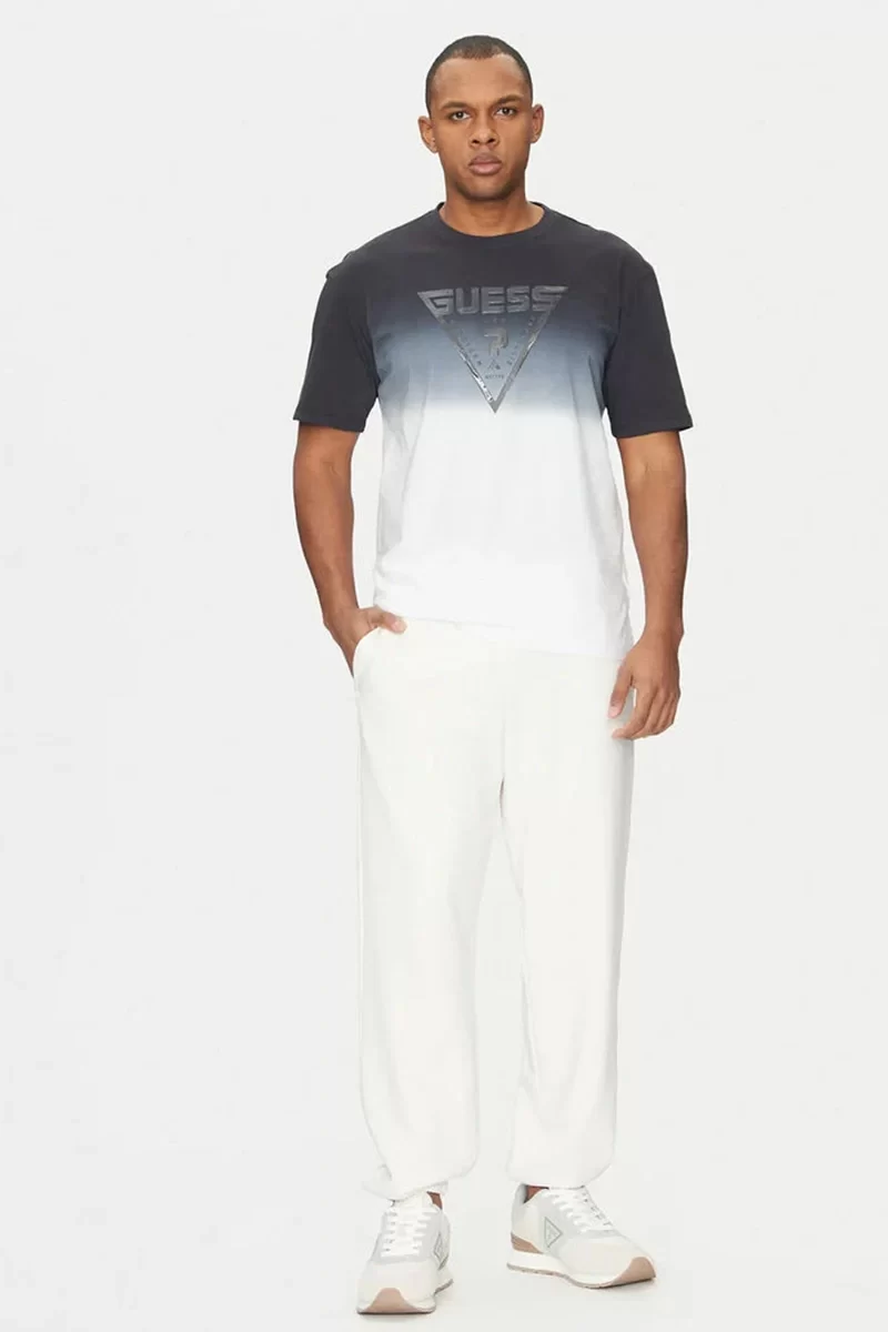 Guess Slug Cn T-Shırt Erkek Siyah T-Shirt Z5GI02I3Z14-JBLK