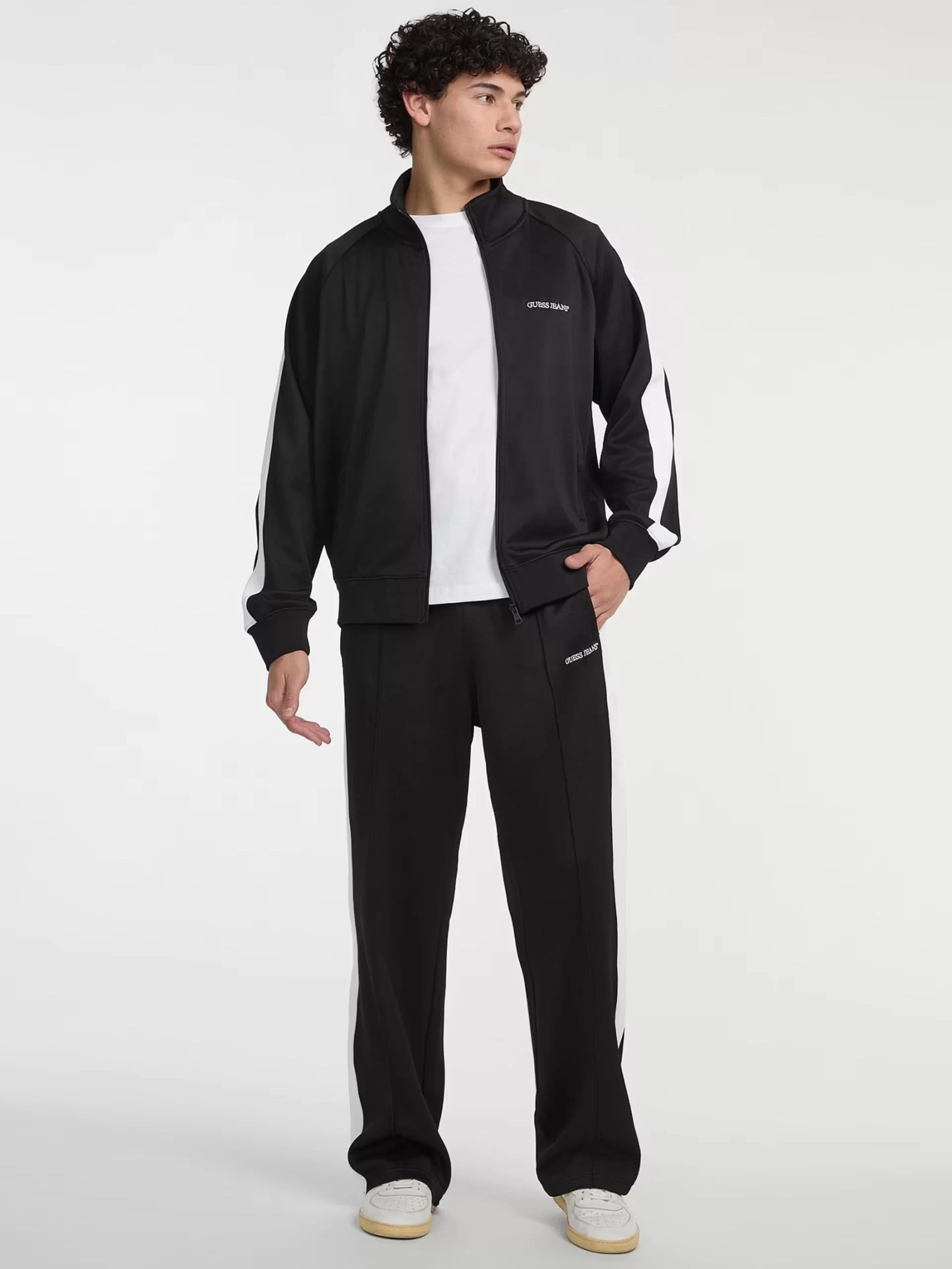 Guess jeans Gj Trıcot Track Jacket Erkek Siyah Eşofman Üstü M5GQ29KB212-JBLK