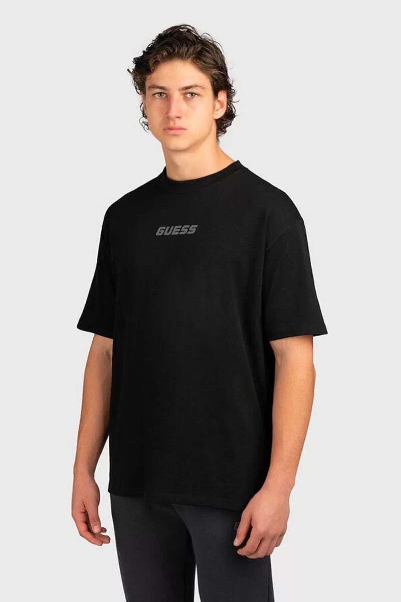Guess Dalım Cn T-Shırt Erkek Siyah T-Shirt Z4BI00KCE21-JBLK