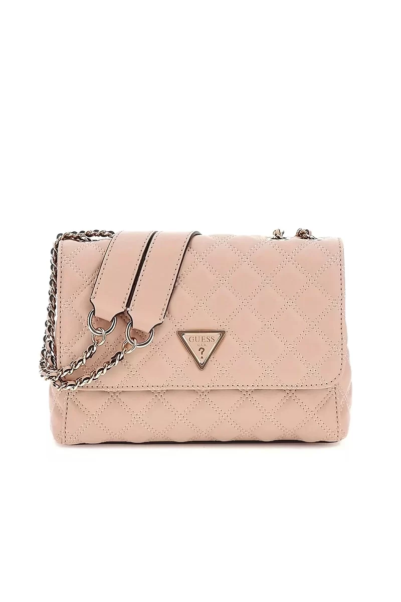 Guess Gıully 2 Cmprtmnt Cnvrtble Flp Kadın Bej Çapraz Çanta HWQG8748200-BEI