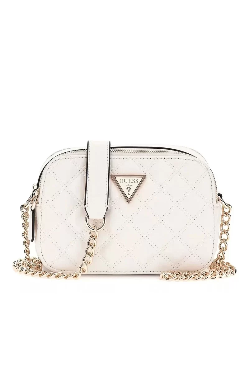 Guess Gıully Camera Bag Kadın Beyaz Çapraz Çanta HWQG8748140-OFF