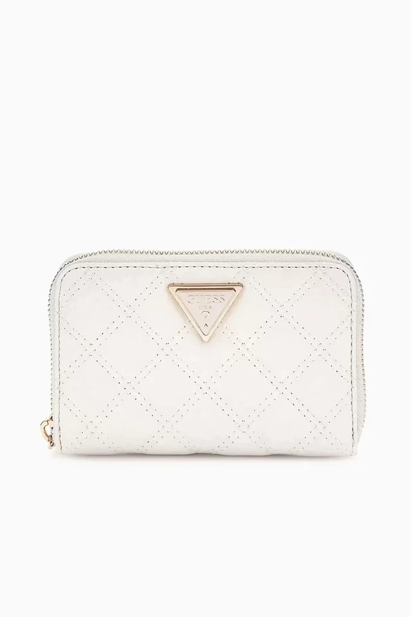Guess Gıully Slg Medıum Zıp Around Kadın Beyaz Cüzdan SWQG8748140-OFF