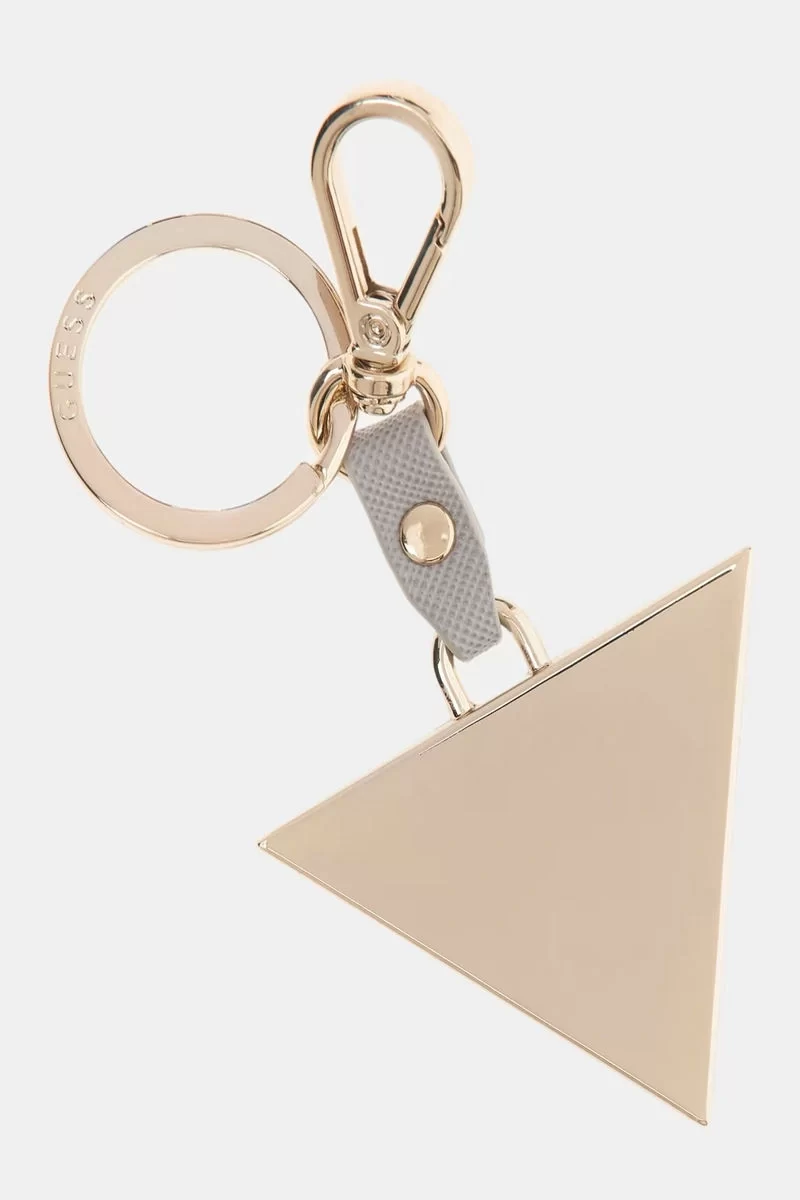 Guess Saffıano Trıangle Keyrıng Kadın Gri Anahtarlık RW7421P2201-LVG