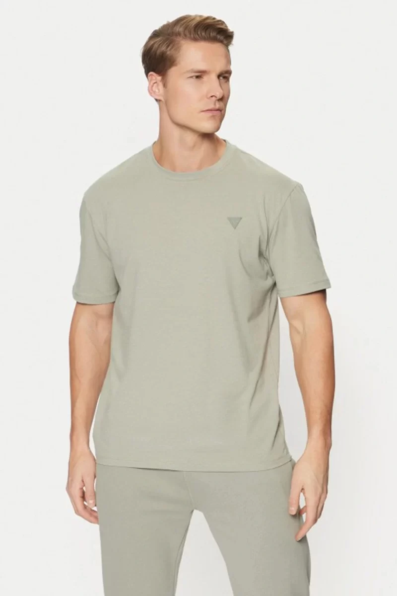 Guess Hedley Ss T-Shırt Erkek Yeşil T-Shirt Z2YI12JR06K-G855