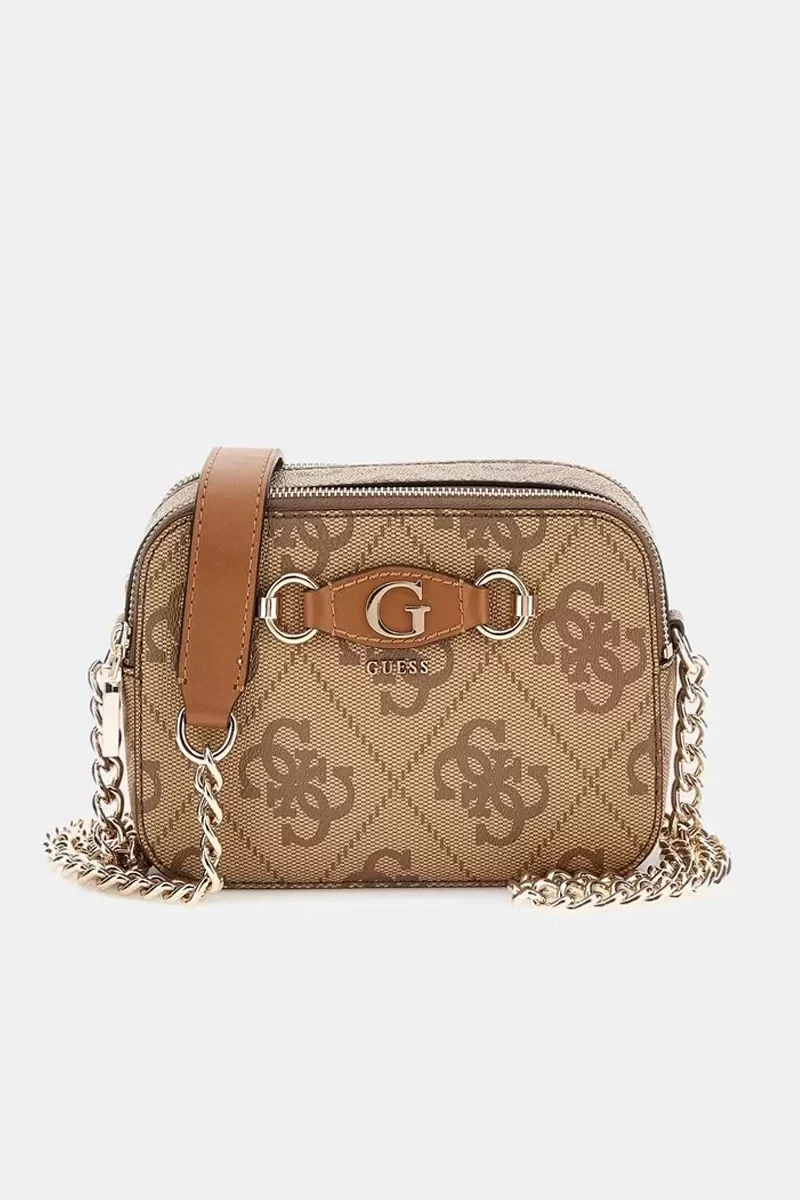 Guess Izzy Camera Bag Kadın Kahverengi Çapraz Çanta HWOS8654140-LTL