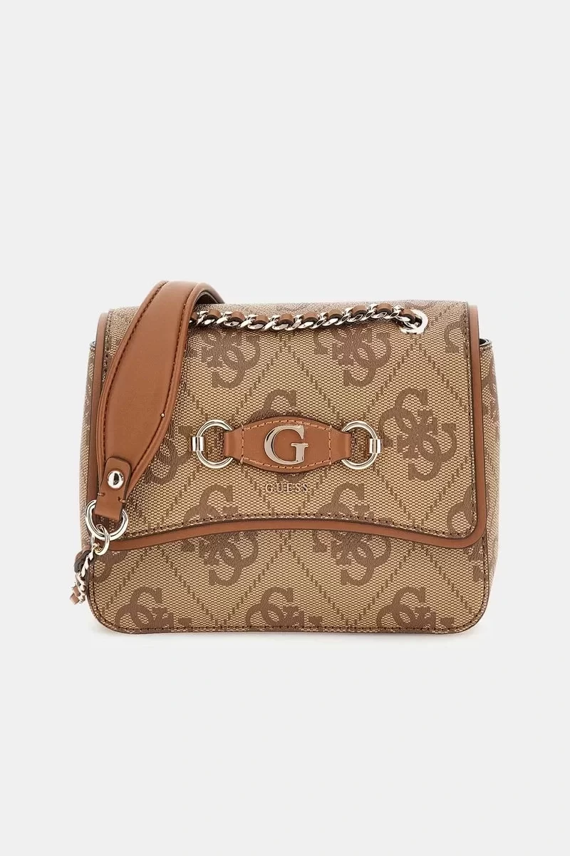 Guess Izzy Convertıble Xbody Flap Kadın Kahverengi Çapraz Çanta HWOS8654190-LTL