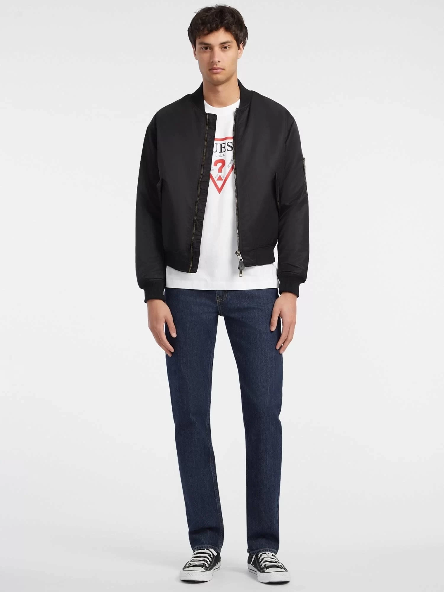 Guess jeans Gj Ss Cn Os Iconıc Tee Erkek Beyaz T-Shirt M4YI45K8FQ4-G011