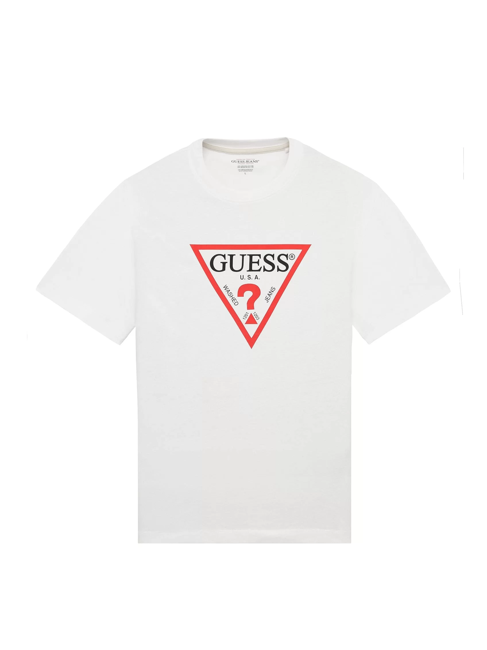 Guess jeans Gj Ss Cn Os Iconıc Tee Erkek Beyaz T-Shirt M4YI45K8FQ4-G011