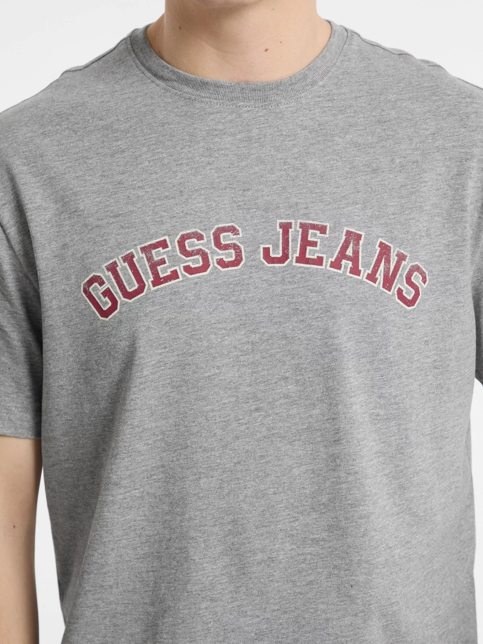 Guess jeans Gj Ss Cn Reg Collegıate Tee Erkek Gri T-Shirt M5RI75K8FQ4-H90Z