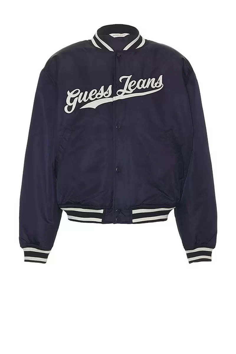 Guess jeans Gj Bomber Wıth Patch Erkek Siyah Ceket M5RL54WHAA2-JBLK