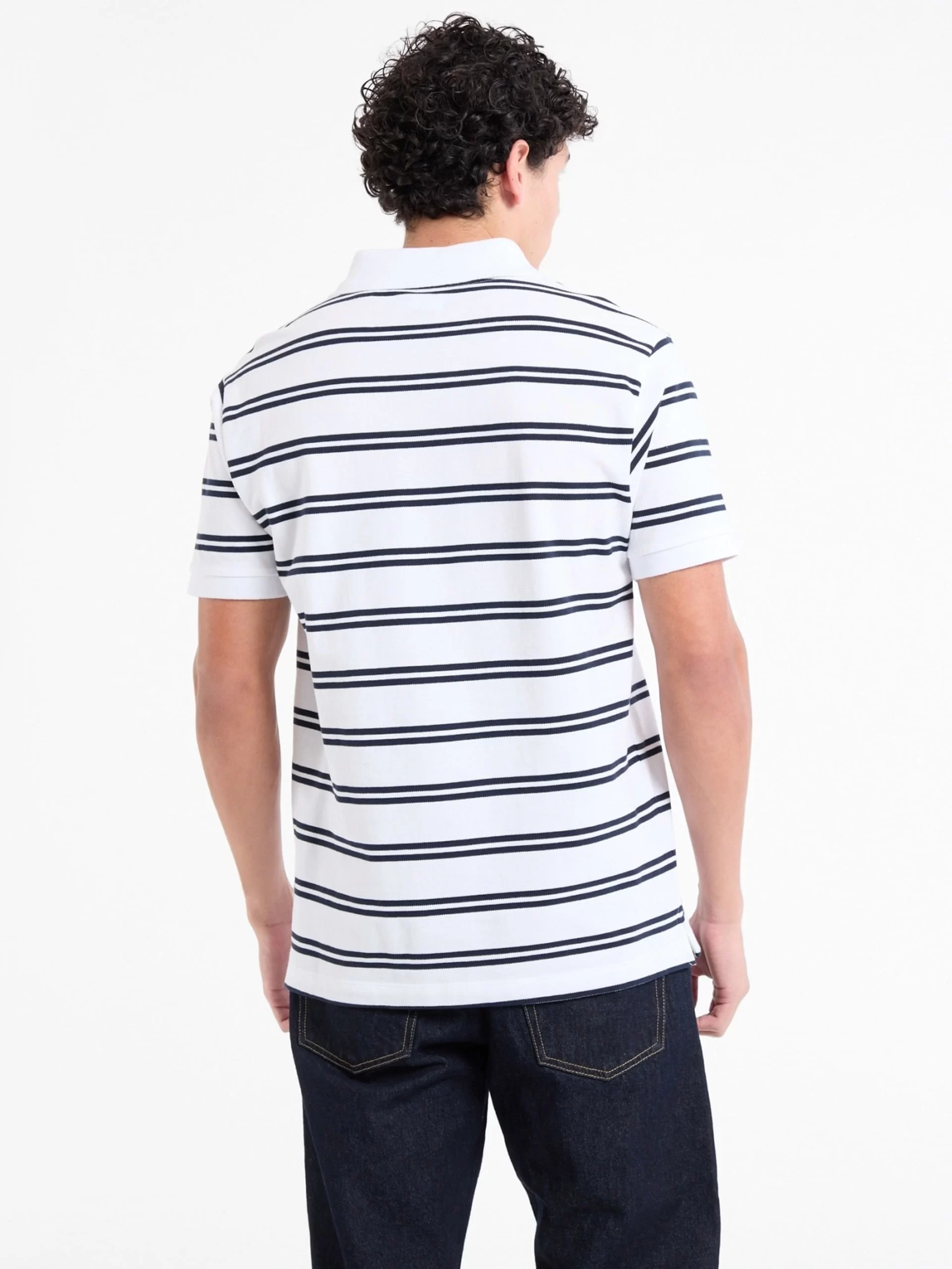 Guess jeans Gj Ss Strıpe Polo Erkek Siyah - Beyaz T-Shirt M5RP29KCOT1-F0E1