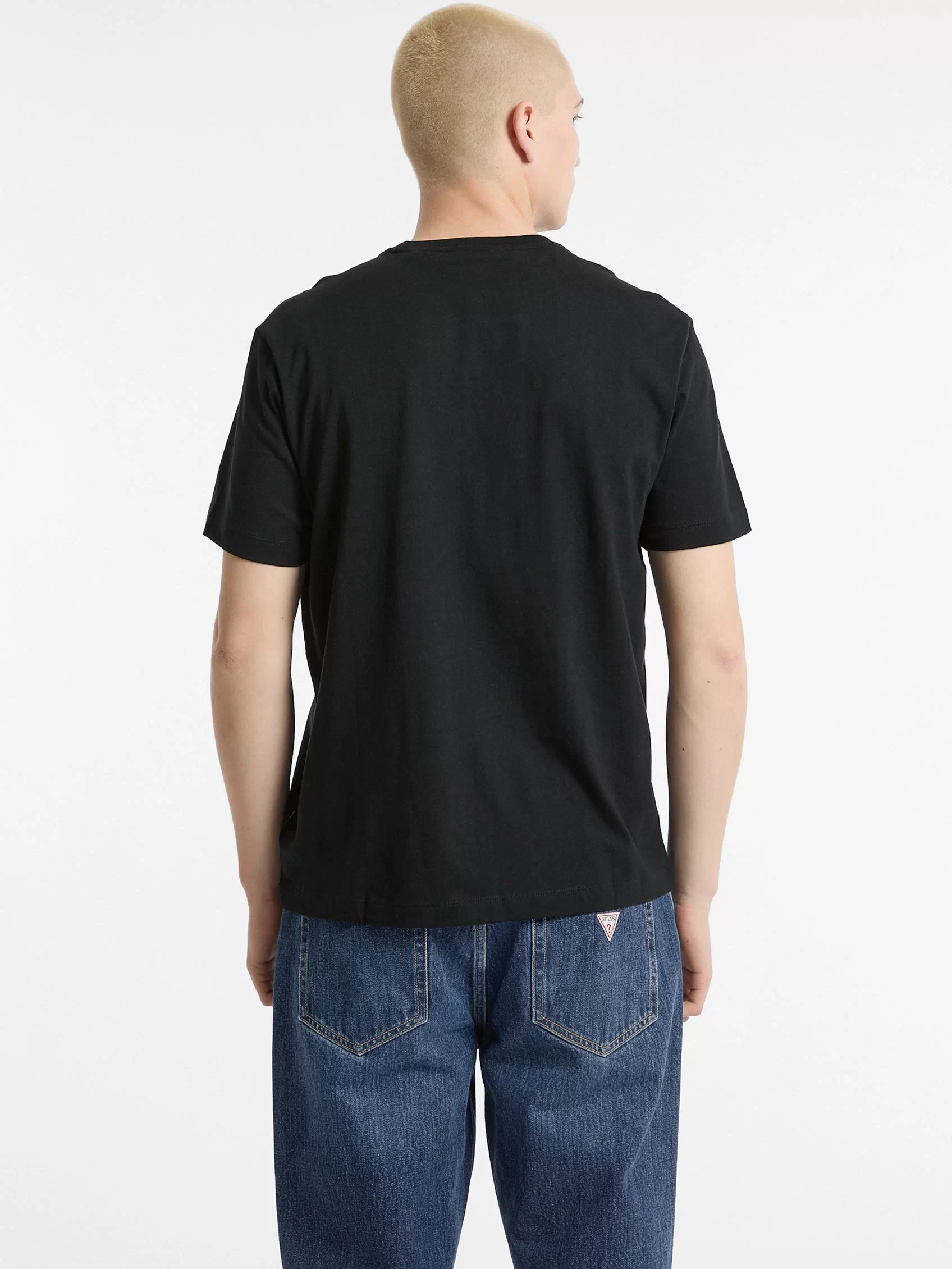 Guess jeans Gj Ss Cn Reg Collegıate Tee Erkek Siyah T-Shirt M5RI75K8FQ4-JBLK