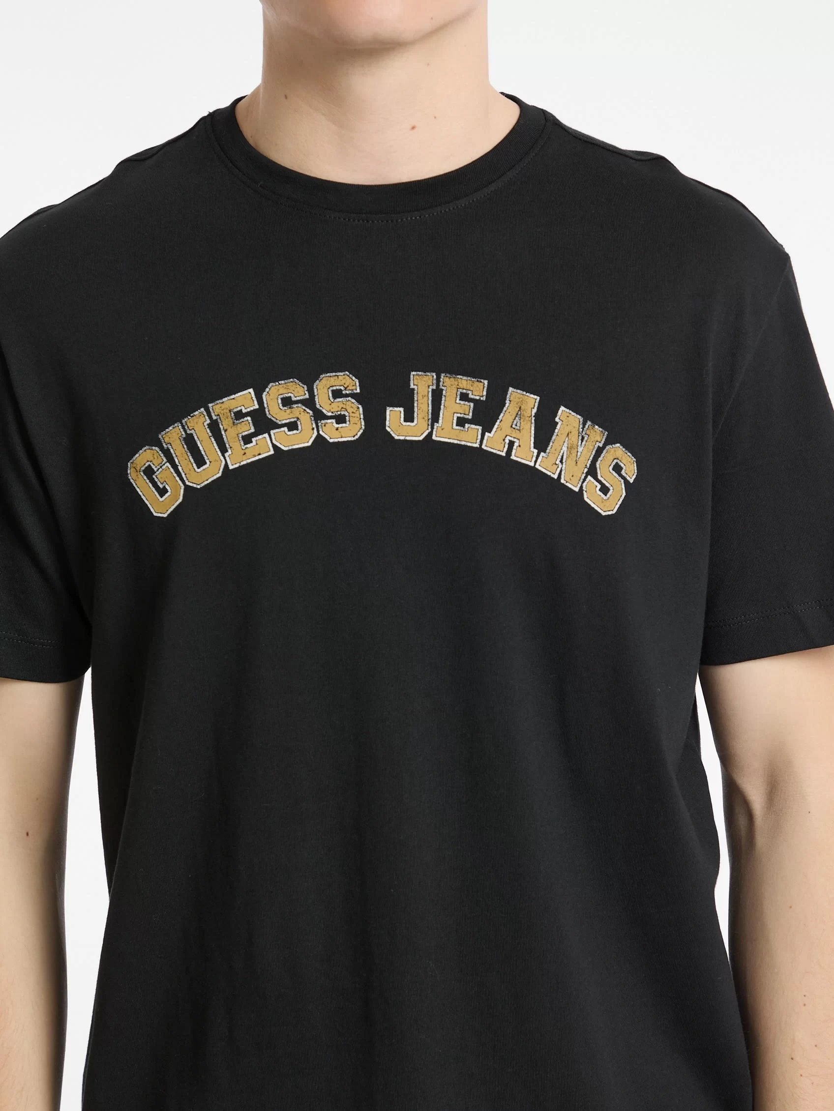 Guess jeans Gj Ss Cn Reg Collegıate Tee Erkek Siyah T-Shirt M5RI75K8FQ4-JBLK