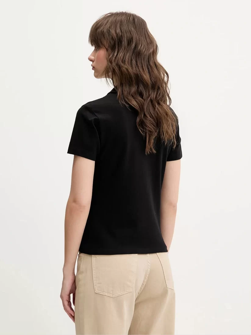 Guess jeans Gj Ss Slım Polo Kadın Siyah T-Shirt W5GP73KCYR1-JBLK