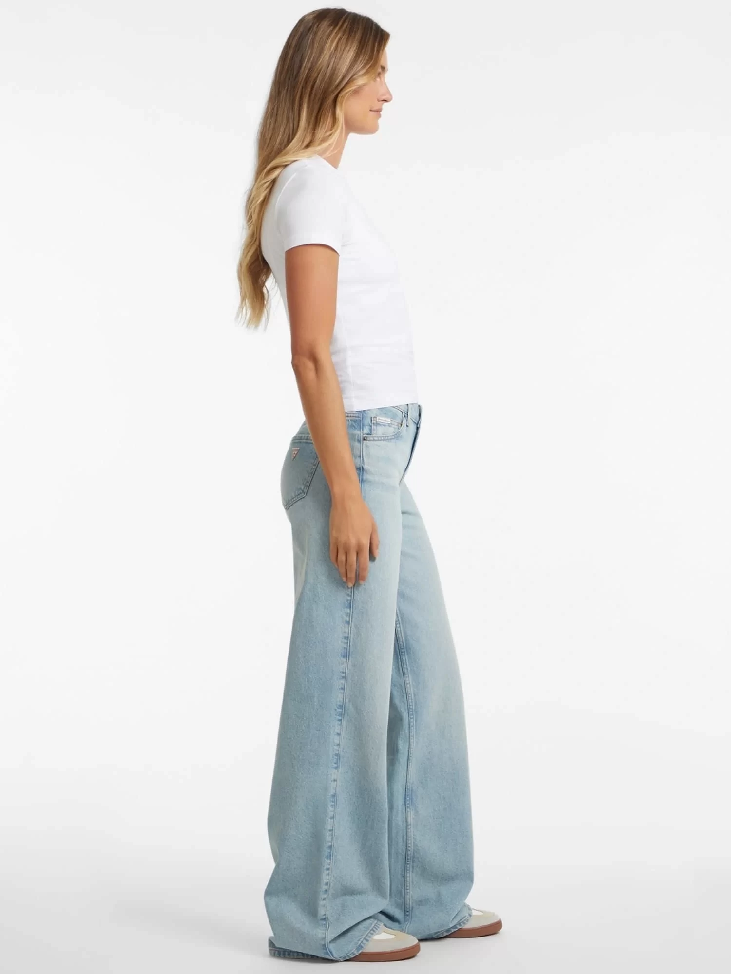 Guess jeans Gj G11 Wıde Leg Kadın Mavi Jeans W4BA0YD5CCA-GJRV
