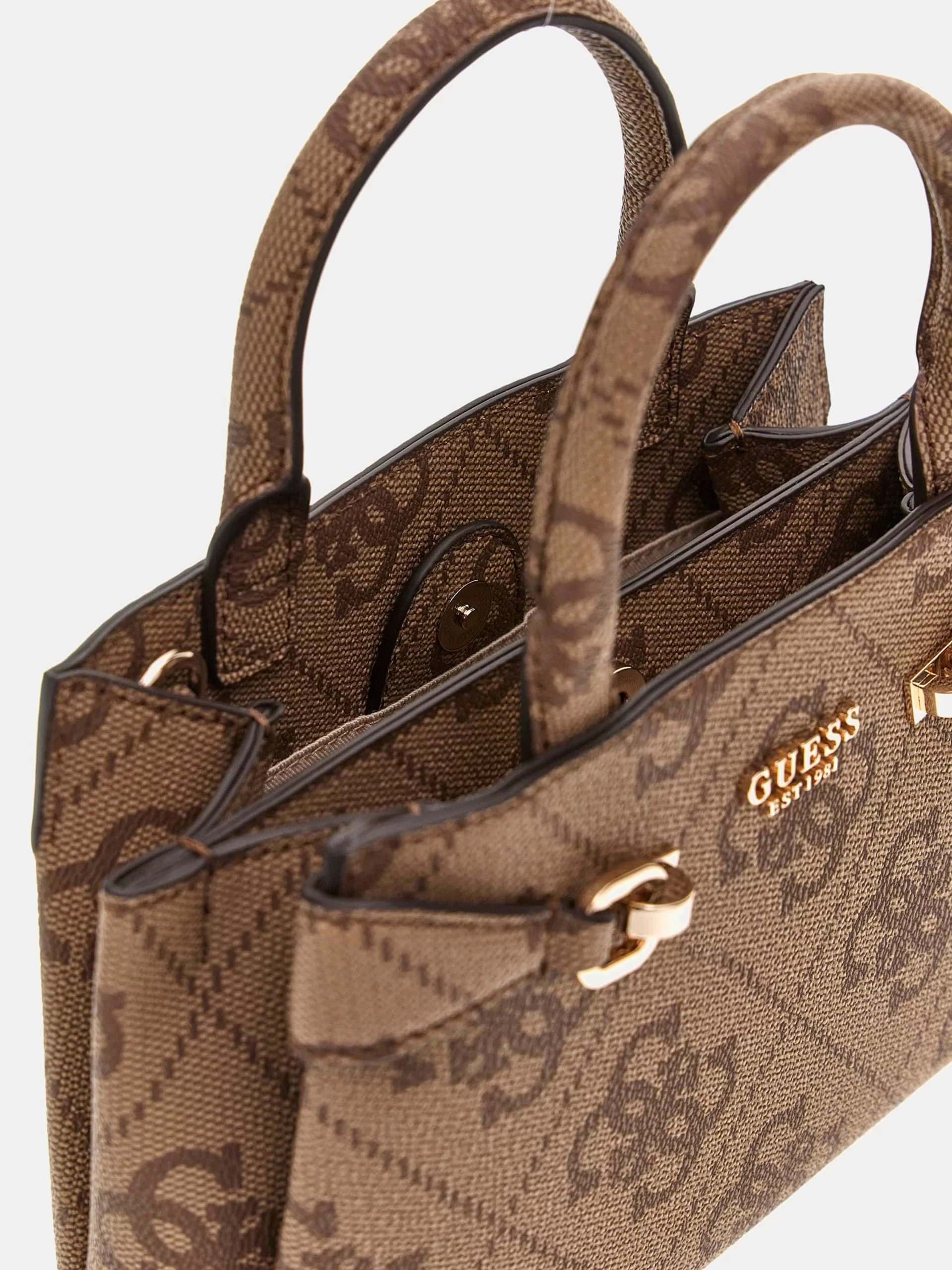 Guess Loreleı Mını Satchel Kadın Kahverengi Mini Çanta HWOS9639760-LTL