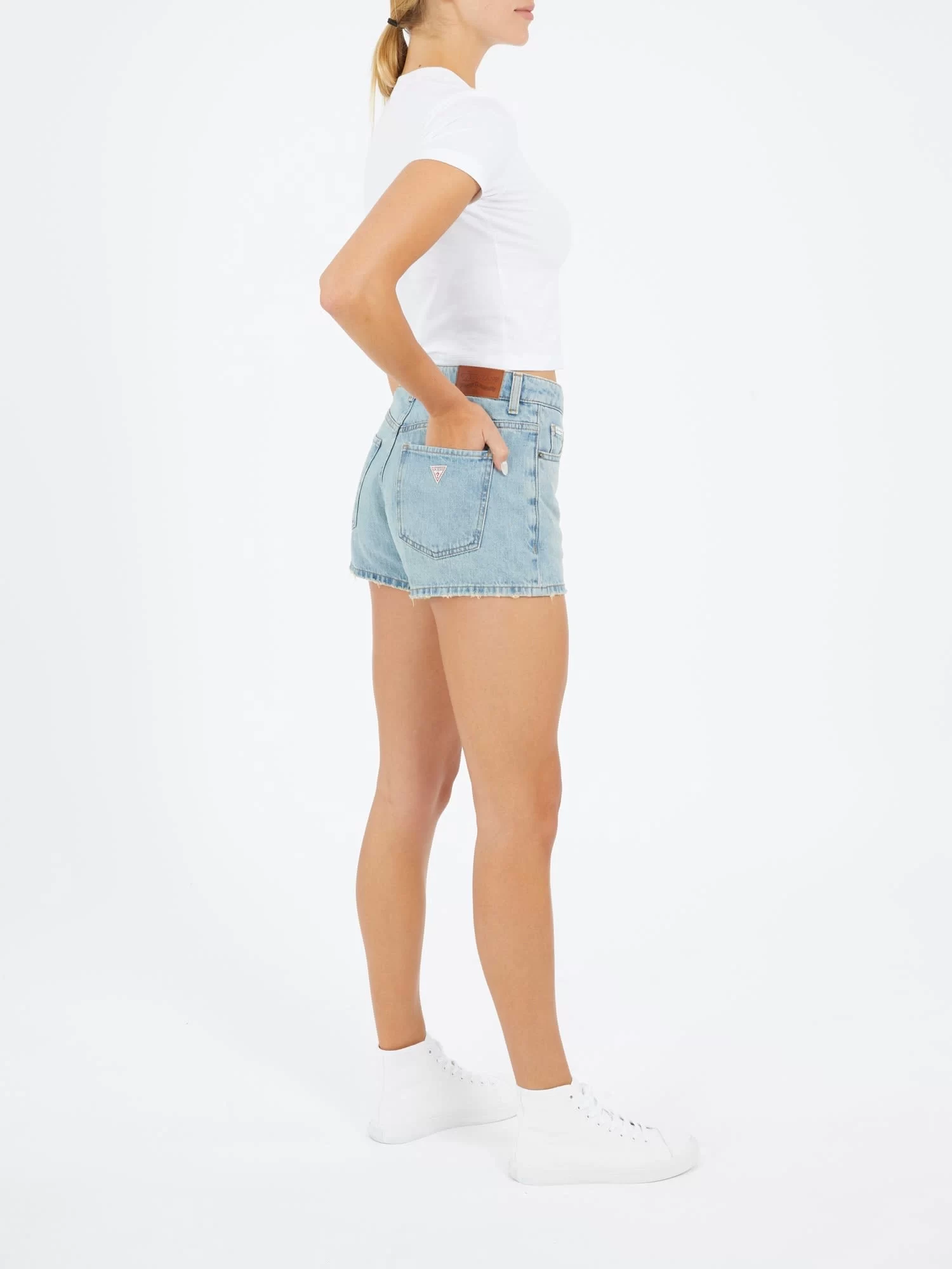 Guess jeans Gj Hıghwaıst Vıntage Short Kadın Mavi Şort W5GD0YD5O14-GAL1