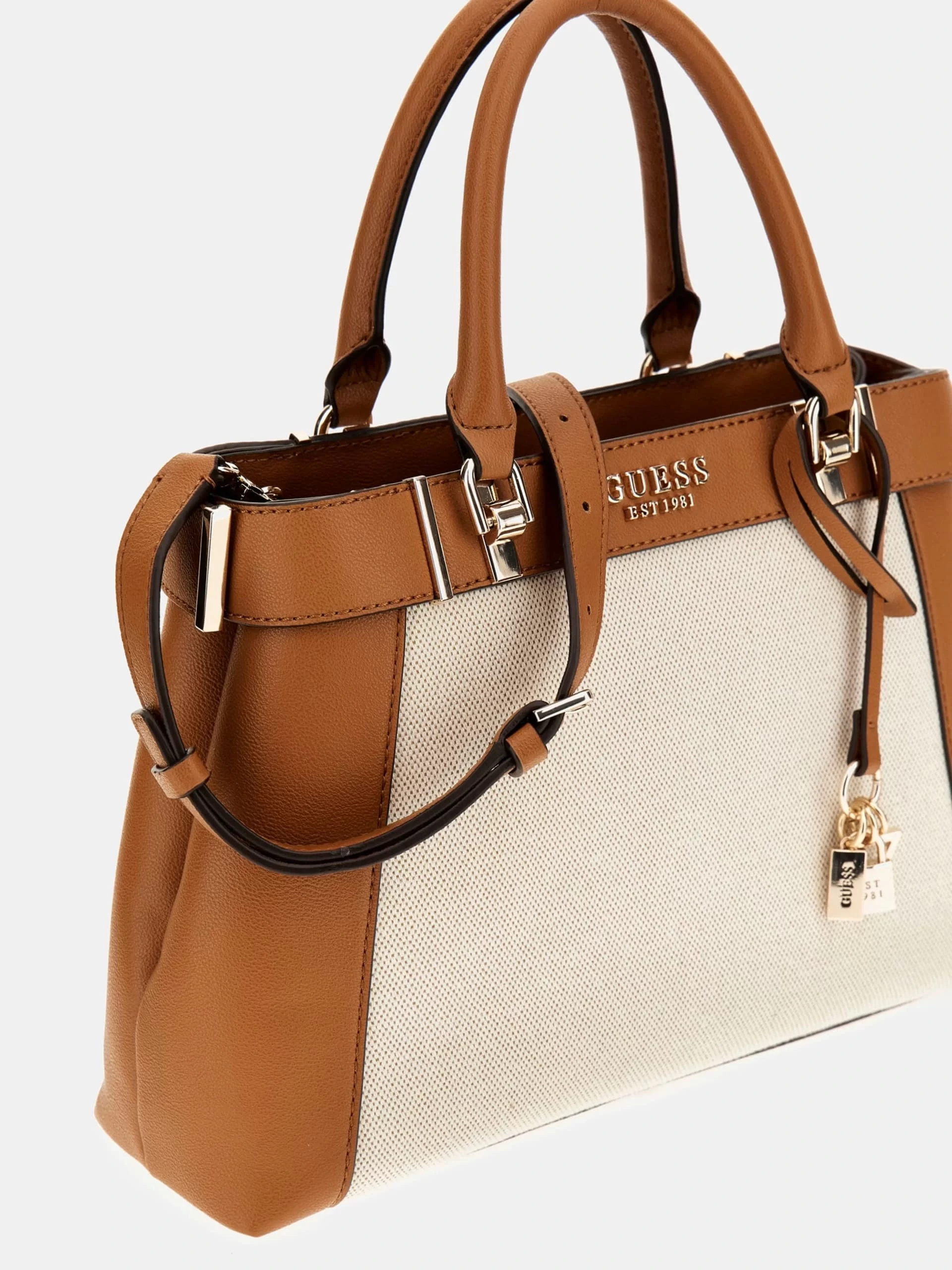 Guess Anadela 3 Comp Satchel Kadın Çok Renkli El Çantası HWAG9633060-NTC