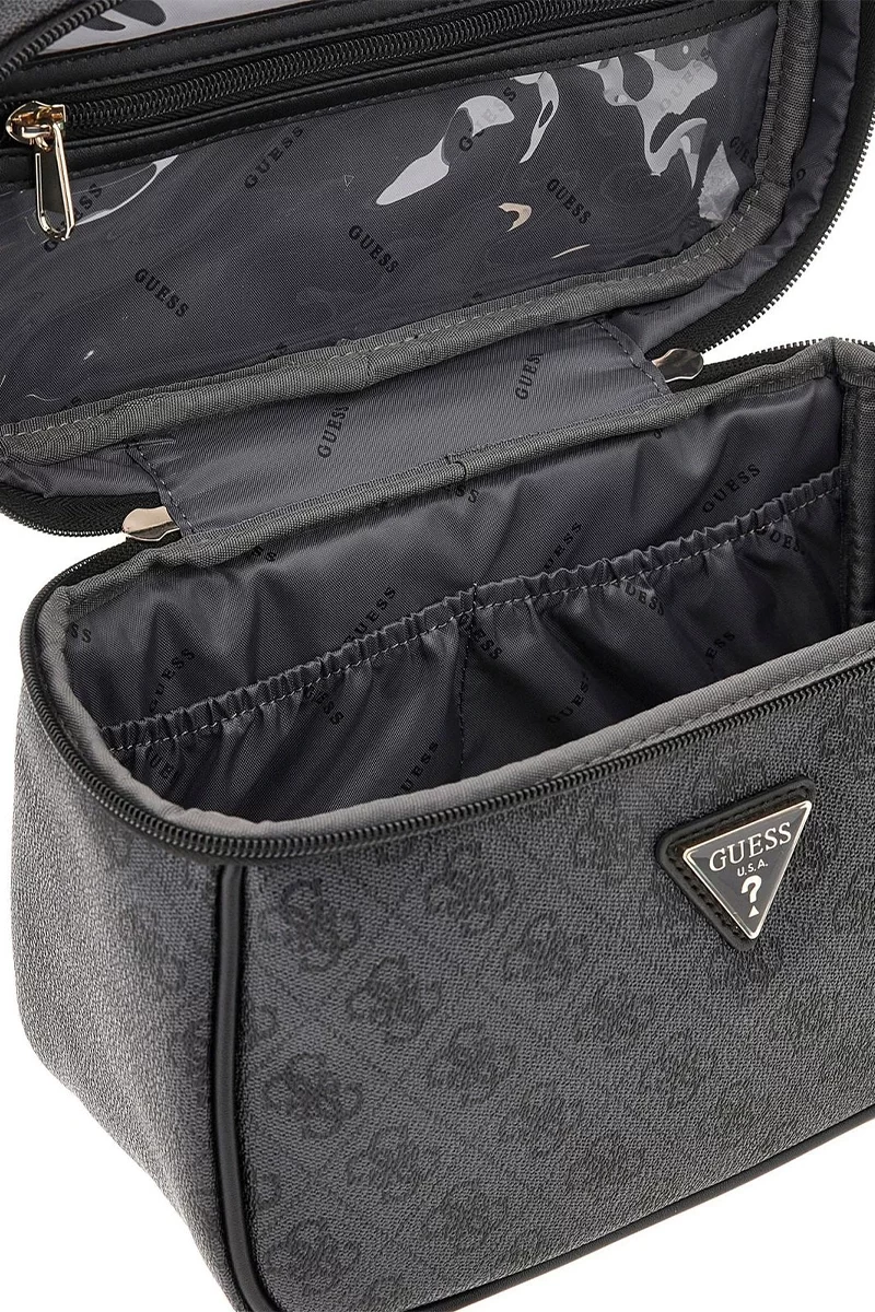 Guess Jesco Toıletry Traın Case Kadın Antrasit Makyaj Çantası TWLB8389039-COA