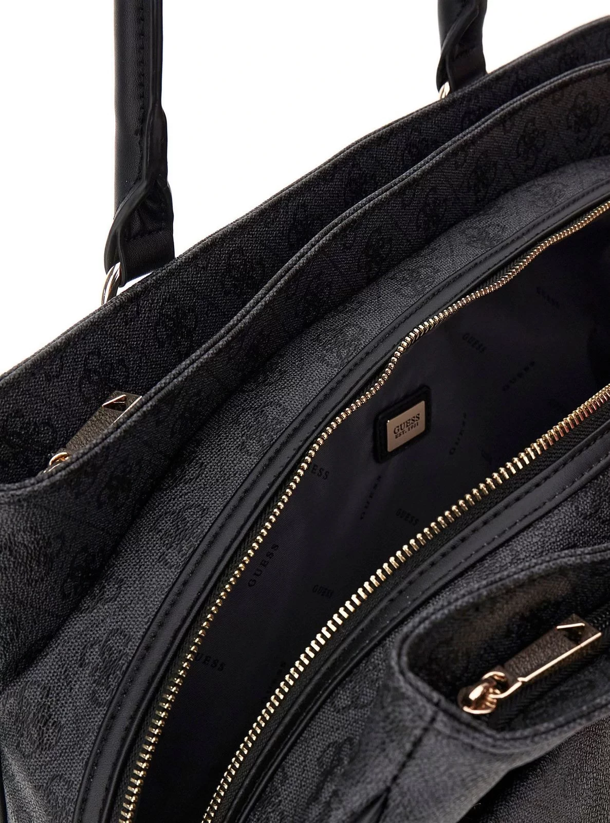 Guess Jesco Shopper Tote Kadın Antrasit Omuz Çantası TWLB8389919-COA