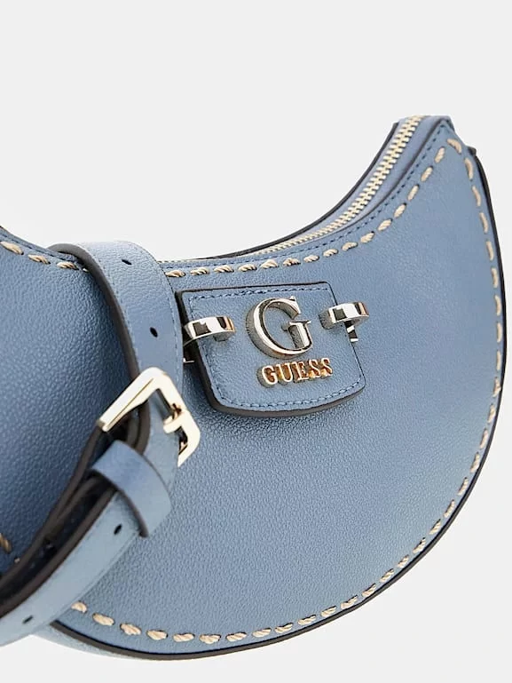 Guess Nastra Top Zıp Shoulder Bag Kadın Antrasit Omuz Çantası HWBG9637170-SLA