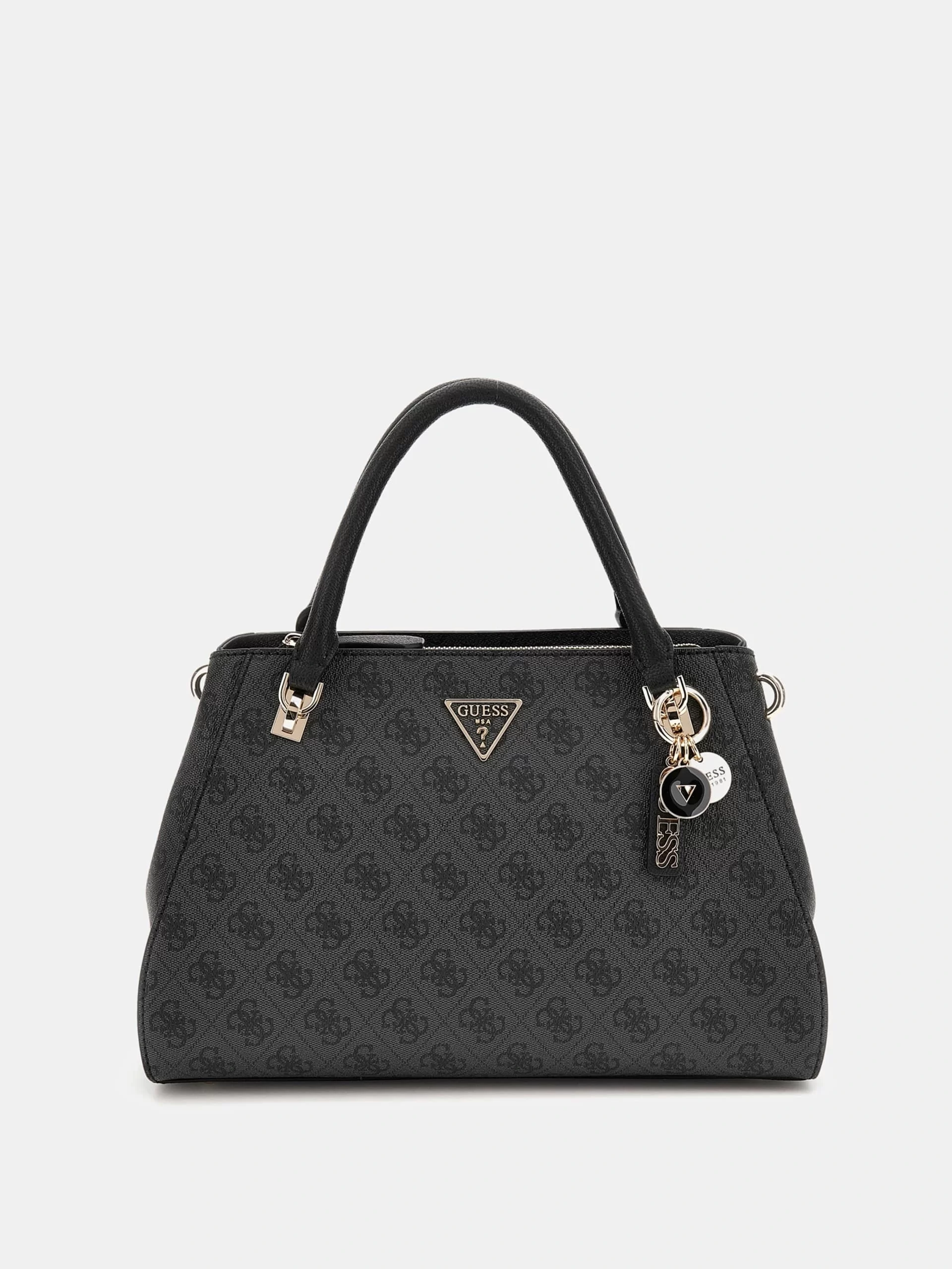 Guess Noelle Luxury Satchel Kadın Antrasit El Çantası HWBG7879070-CLO