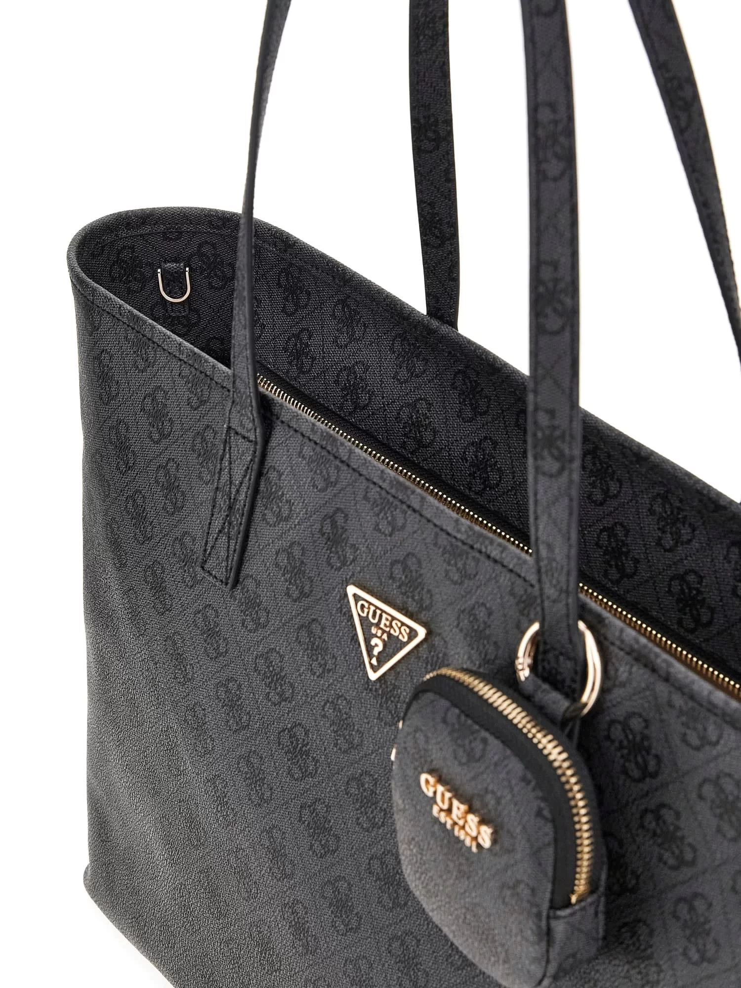 Guess Kadın Antrasit Power Play Büyük Teknolojik Tote Çanta