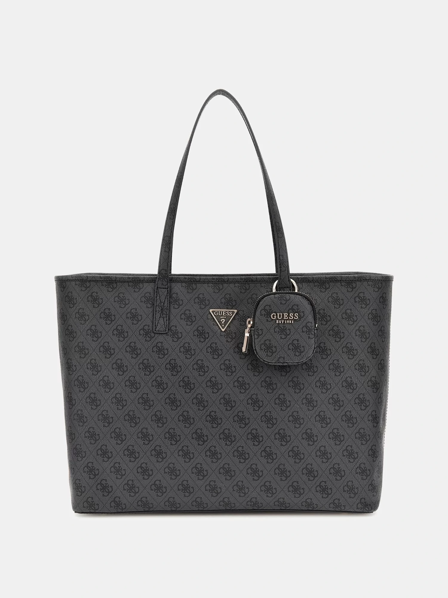 Guess Kadın Antrasit Power Play Büyük Teknolojik Tote Çanta