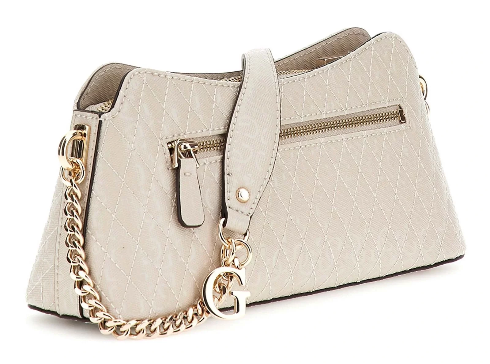 Guess Betula Top Zıp Shoulder Bag Kadın Kahverengi Çapraz Çanta HWGG9626170-TAU