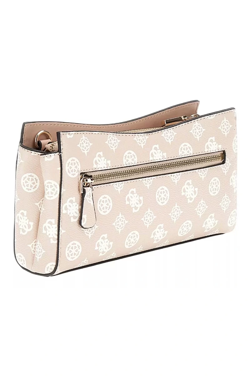 Guess Dorys Top Zıp Crossbody Kadın Bej Mini Çanta HWPG9521120-SDL