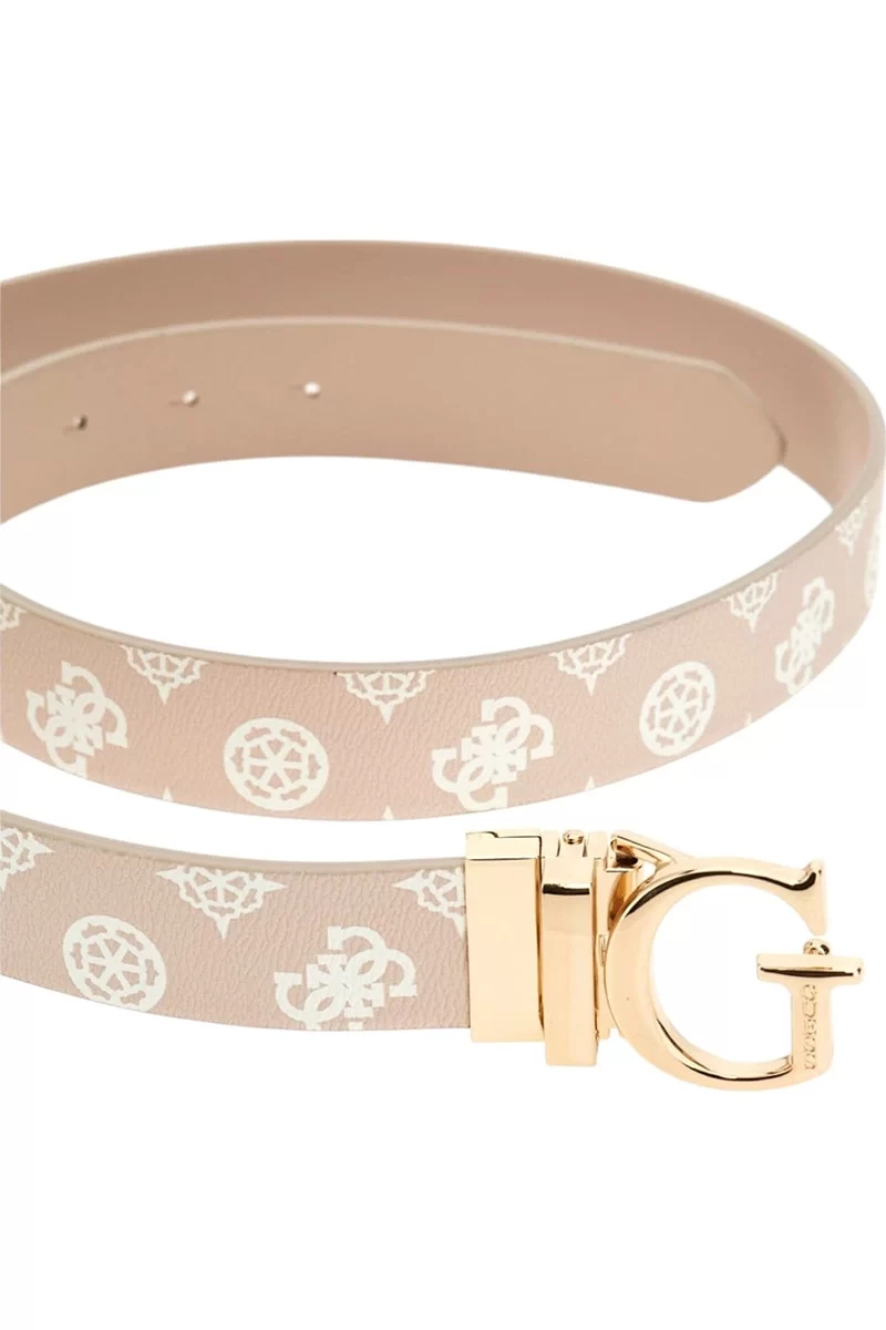 Guess Kadın Bej Erica Çift Taraflı Kemer 30 mm