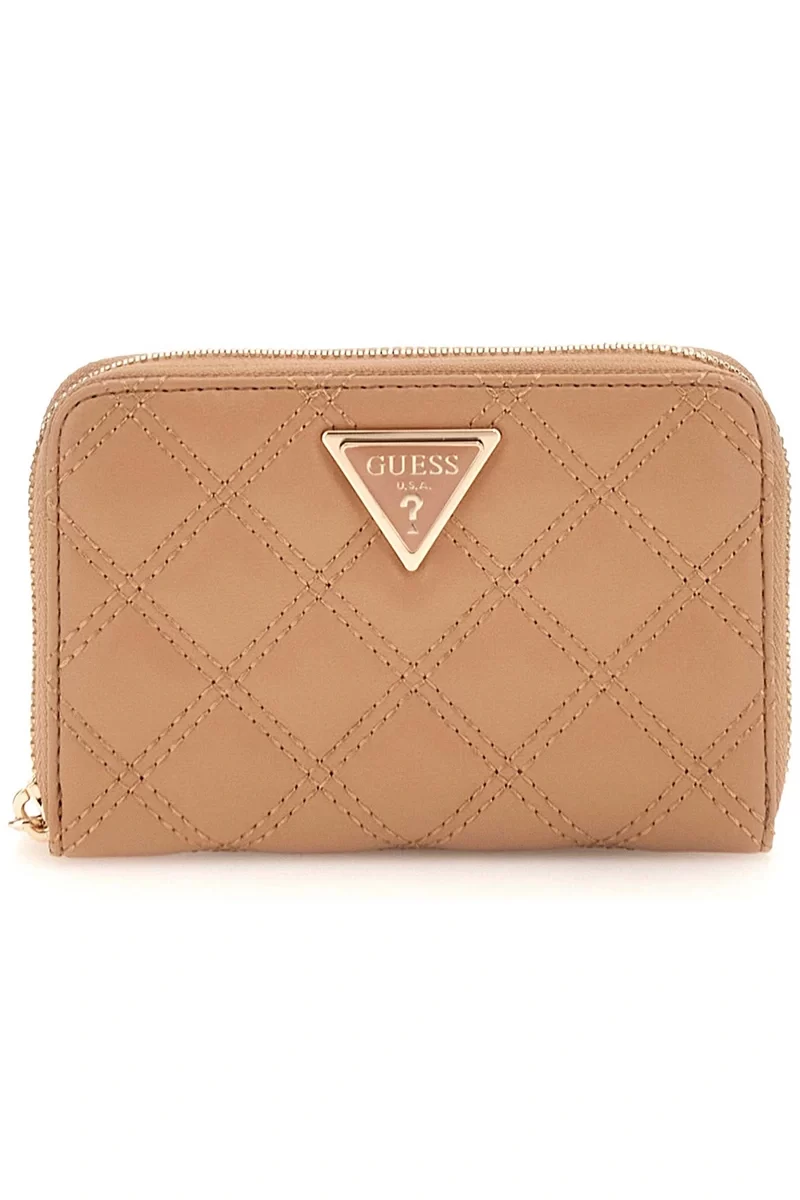 Guess Gıully Slg Medıum Zıp Around Kadın Bej Cüzdan SWQG8748140-BEI