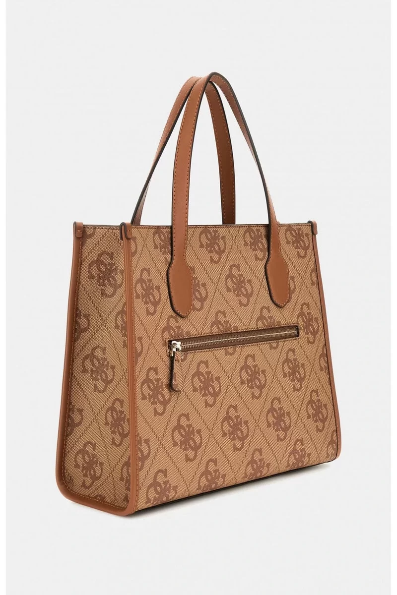Guess Izzy 2 Comp Tote Kadın Kahverengi El Çantası HWOS8654220-LTL