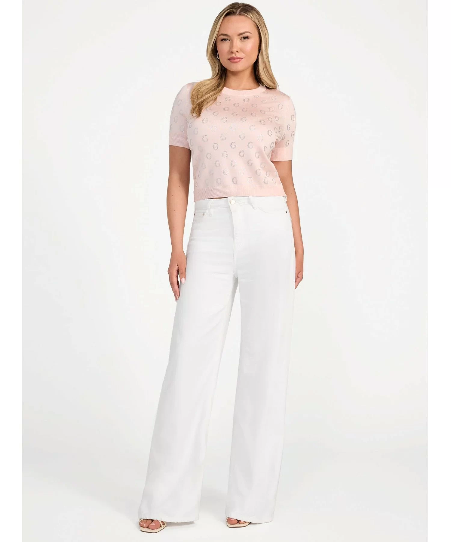 Guess Jasmıne G Cn Ss Boxy Swtr Kadın Pembe Kazak W5GR05Z3D60-A60W