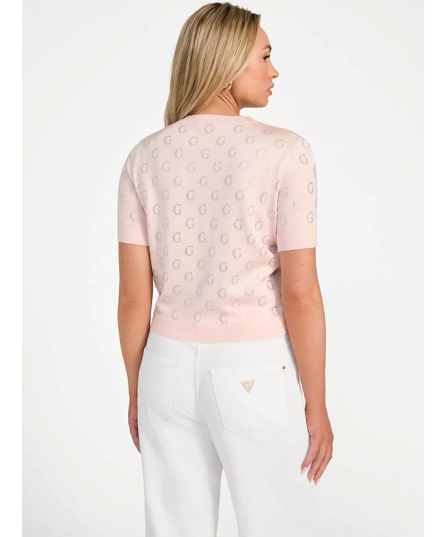 Guess Jasmıne G Cn Ss Boxy Swtr Kadın Pembe Kazak W5GR05Z3D60-A60W