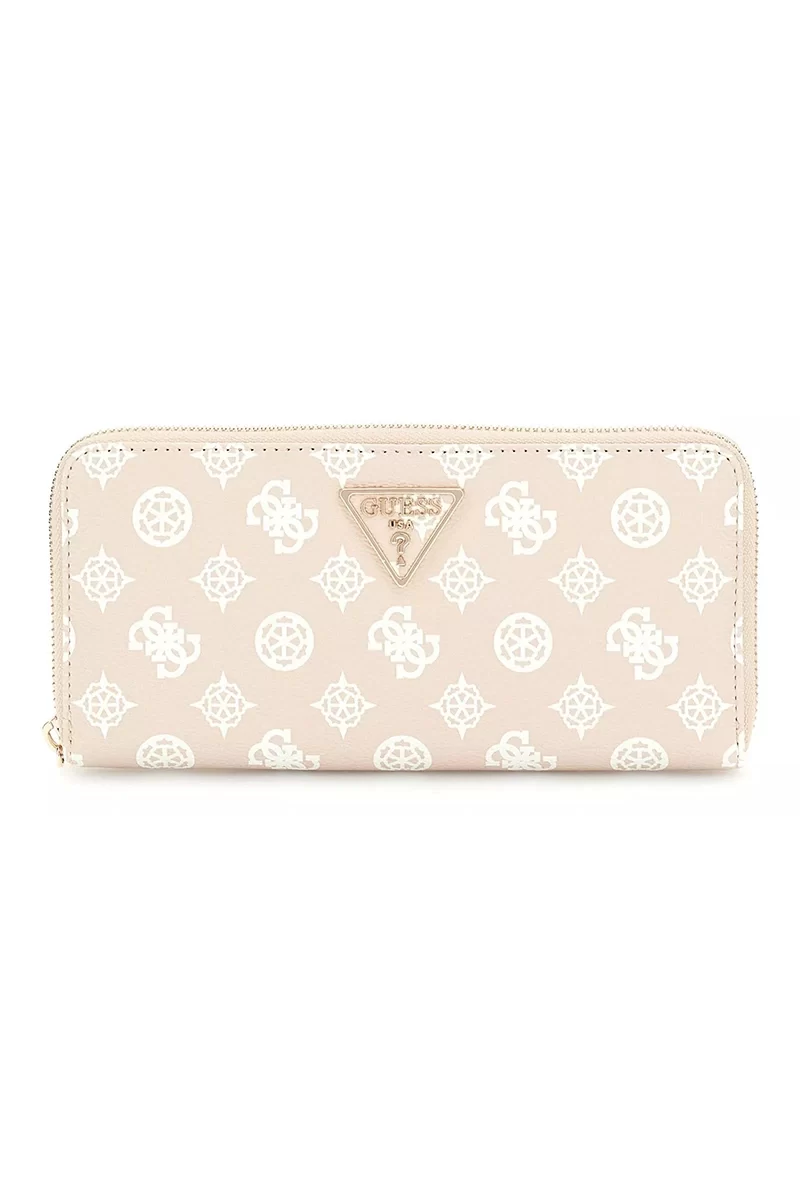 Guess Laurel Slg Large Zıp Around Kadın Bej Cüzdan SWPG8500146-SDL